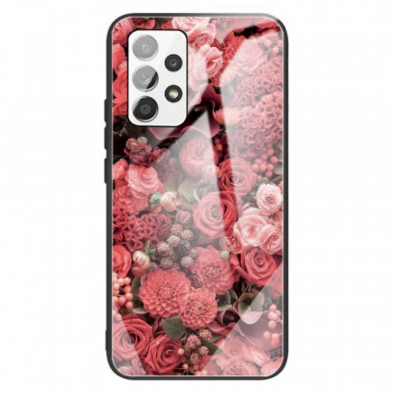 Θήκη Samsung Galaxy A13 Rose Flowers Tempered Glass